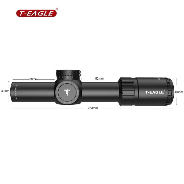 T-EAGLE1.2-6X24IRライフルスコープ ショートスコープ 可変倍率スコープ ワンピースマウント付(BK)_2
