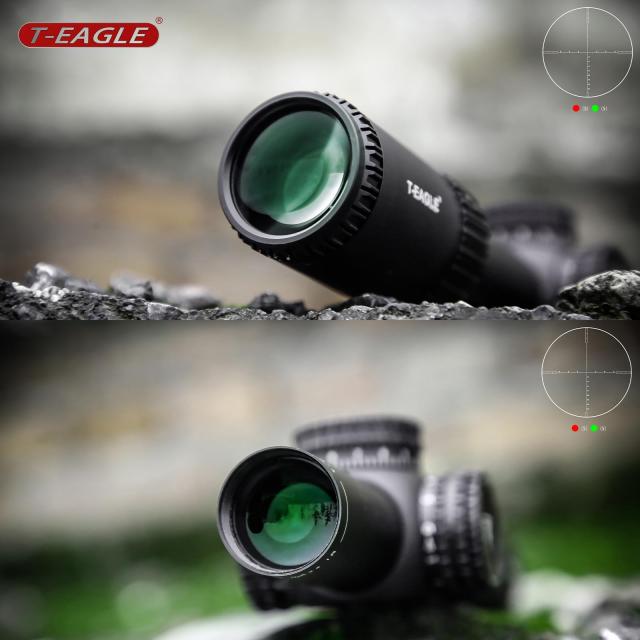 T-EAGLE1.2-6X24IRライフルスコープ ショートスコープ 可変倍率スコープ ワンピースマウント付(BK)_5