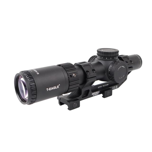T-EAGLE1.2-6X24IRライフルスコープ ショートスコープ 可変倍率スコープ ワンピースマウント付(BK)_6