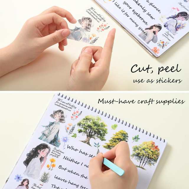 NOTIONSLAND マスキングテープ 可愛い 美し 花 女の子 手帳 DIY