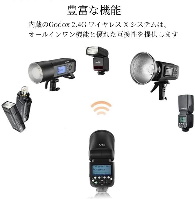 【Godox正規代理】Godox V1S Sony対応 76WS フラッシュ ストロボ 2.4G TTL ラウンドヘッド 1/8000 HSS Sony a7RII a7R a58 a99 ILCE6000L