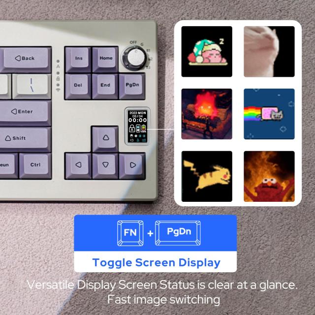 【新登場】EPOMAKER Shadow-X Gasket メカニカルキーボード ホットスワップ対応 2.4ghz/Bluetooth/USB-C有線ワイヤレスゲーミングキーボの通販は