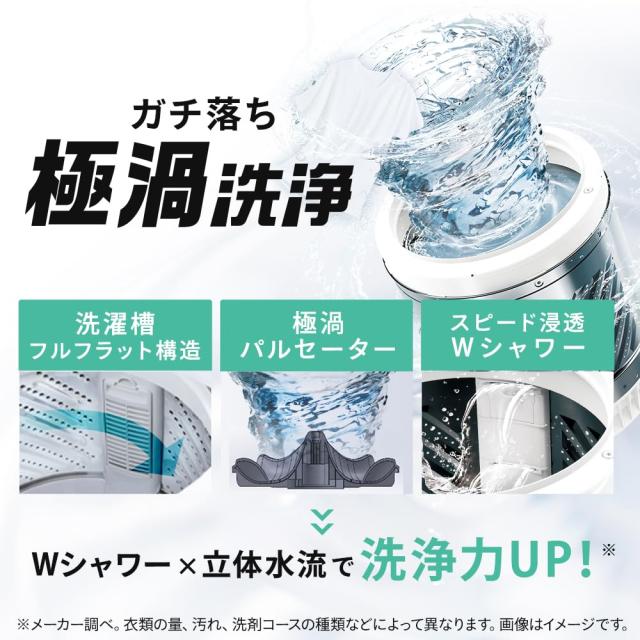 アイリスオーヤマ 洗濯機 10.0kg ホワイト OSH ITW-100A02-W ガチ落ち極渦洗浄 デザインモデル 新生活