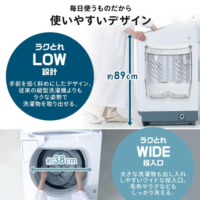 アイリスオーヤマ 洗濯機 10.0kg ホワイト OSH ITW-100A02-W ガチ落ち極渦洗浄 デザインモデル 新生活