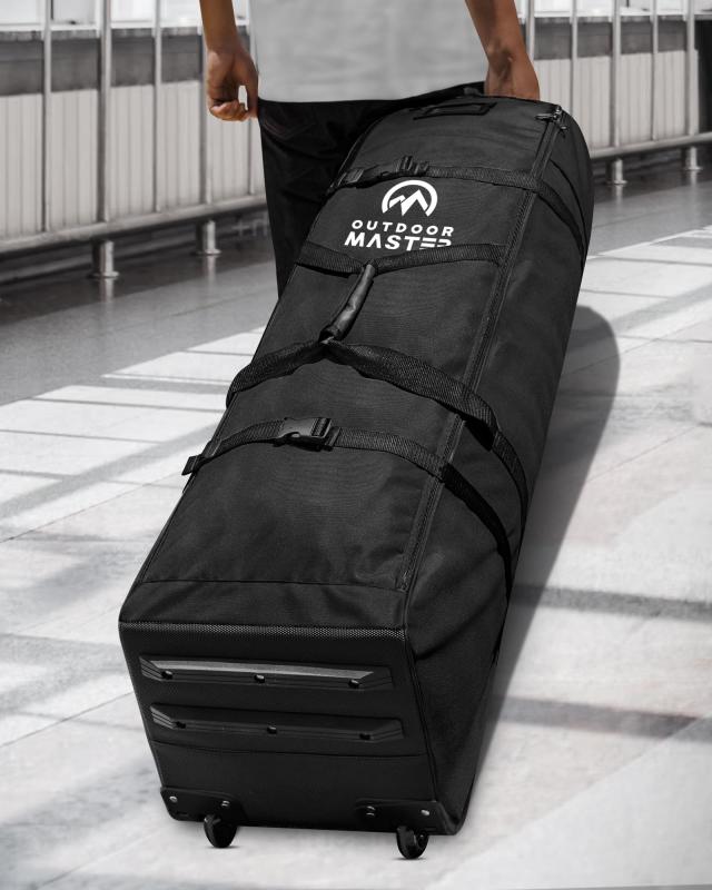 OutdoorMaster ゴルフトラベルバッグ パッド入り 900Dオックスフォード生地 耐摩耗性 防水 撥水加工 ゴルフトラベルケース ソフトサイド_6