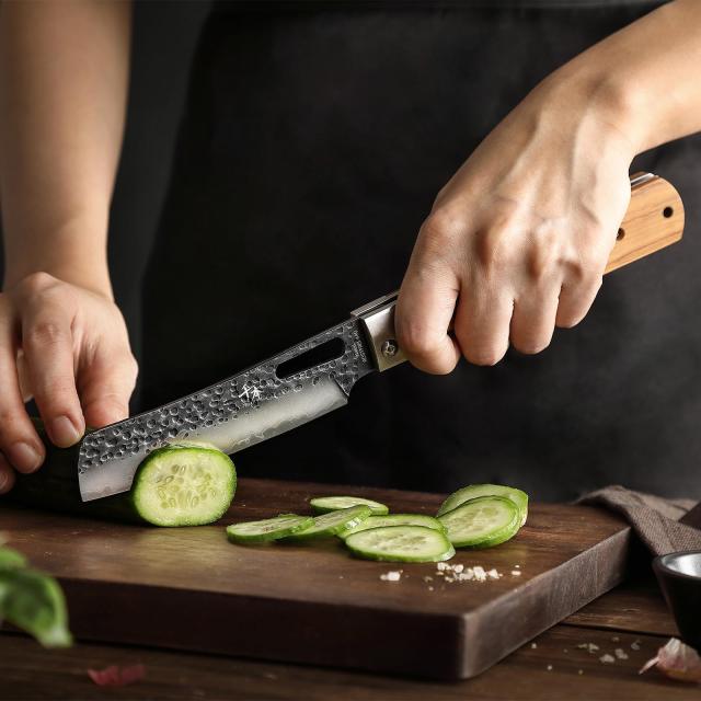 SENBN 440鍛造ステンレスシャープ折りたたみ調理師ナイフ皮むき