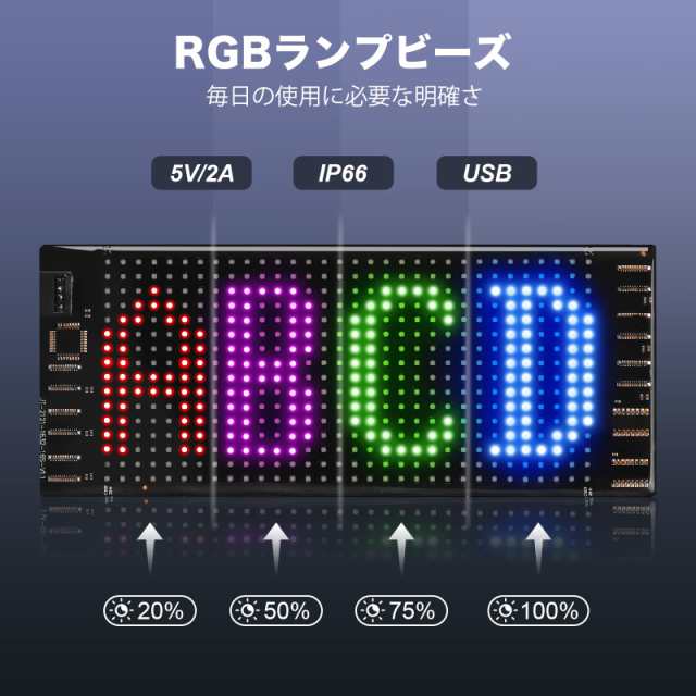 JDVOOTD 小型電光掲示板 自由編集可能 画像可能 200文字入力可能 JDVOOTD 小型電光掲示板 自由編集可能 画像可能 200文字入力可能