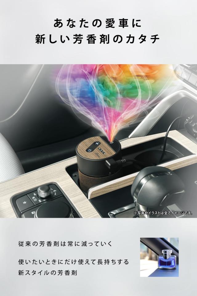 カーメイト(CARMATE) 車 ディフューザー 臭い 芳ばしさ剤 ルーノ 噴霧式 フレグランスディフューザー2 赤銅色 L10006