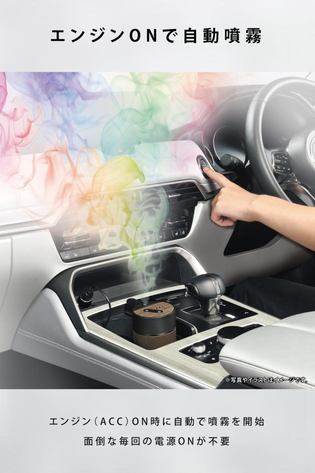 カーメイト(CARMATE) 車 ディフューザー 臭い 芳ばしさ剤 ルーノ 噴霧式 フレグランスディフューザー2 赤銅色 L10006