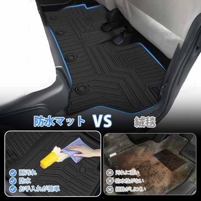 Jiooy ダイハツ 新型 ムーヴキャンバス フロアマット+セカンドマット+ラゲッジマット 5点セット 2WD Move Canbus LA850S  LA860S カーマッの通販はau PAY マーケット - アブソリュート au PAY マーケット店 | au PAY マーケット－通販サイト