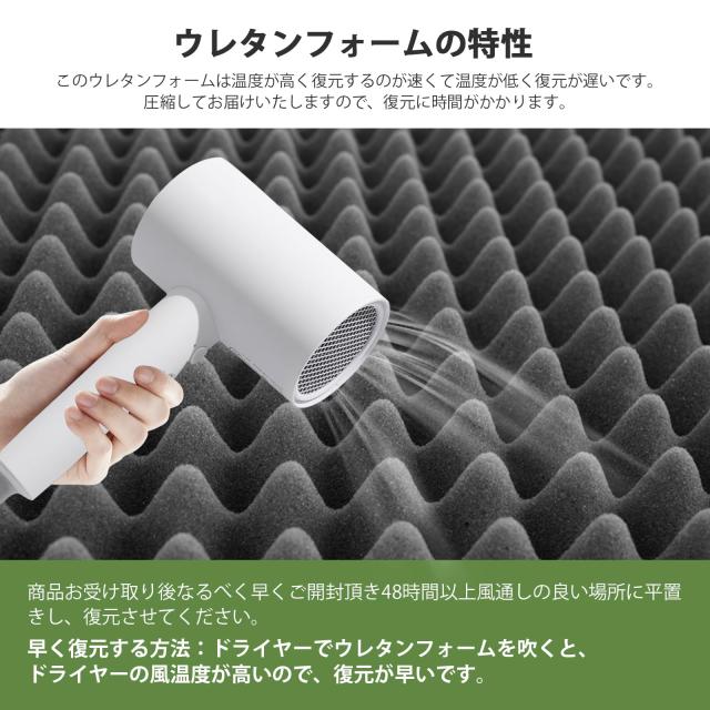 HOMFINE 高反発マットレス ダブル 三つ折り 極厚10cm おりたたみマットレス 高反発 ベットマット 敷き布団 凹凸加工 体圧分散 程良い硬さ_6