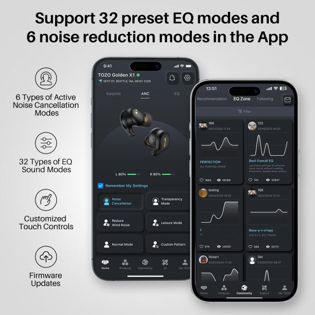 TOZO Golden X1 ワイヤレスイヤホン すべてが心に響く極上の真Hi