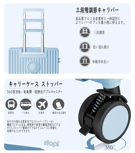 [Ashard] スーツケース USB+Type C充電ポート付きキャリーケース 617XtmZk5AL._AC_SY200_QL15_.jpg