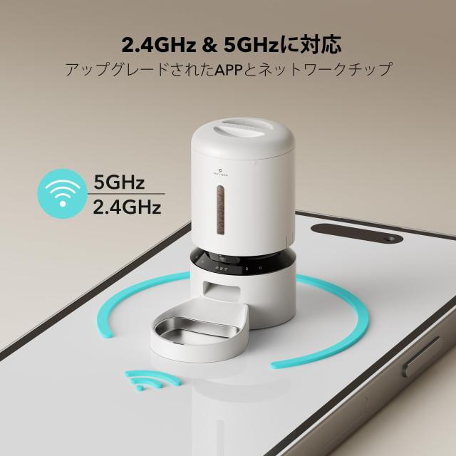 PETLIBRO 自動給餌器 猫 カメラ付き 自動餌やり器 1080P 暗視機能 スマホ