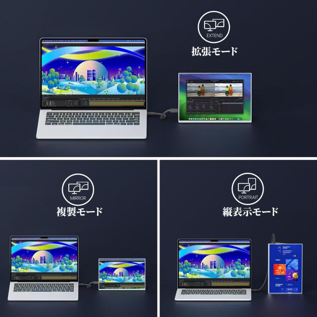 モバイルモニター 10.5インチ 超軽量249ｇ 高輝度 FHD1280P 新品】モバイルモニター 10.5インチ FHD1280P モバイル