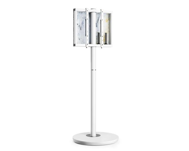 FITUEYES DESIGN テレビスタンド キャスター付き 32〜65Vインチ対応 リビングルーム 自立式 移動式 シンプル スマート スリム ホワイト_8