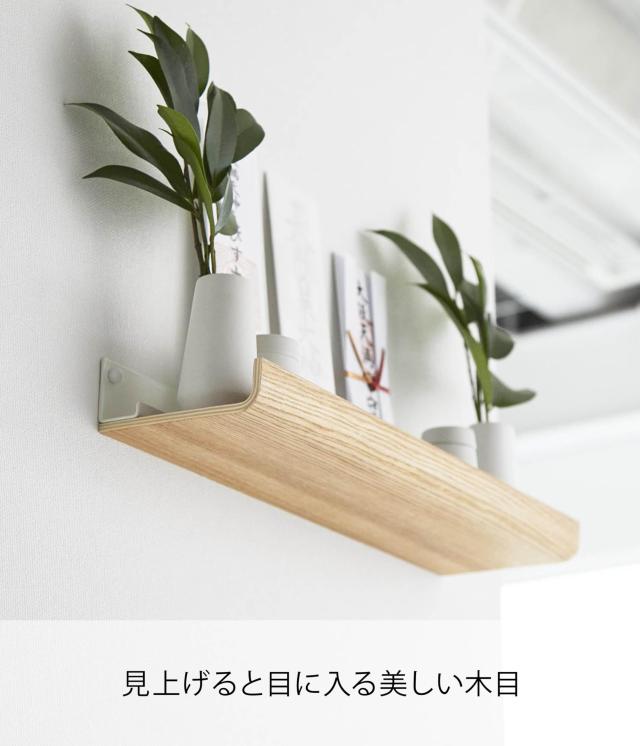 山崎実業(Yamazaki) 【 石こうボードピンセット・木ネジ 付属 】 石こうボード壁対応 神棚 神具セット ナチュラル 神棚：約W45×D12×H5c_2
