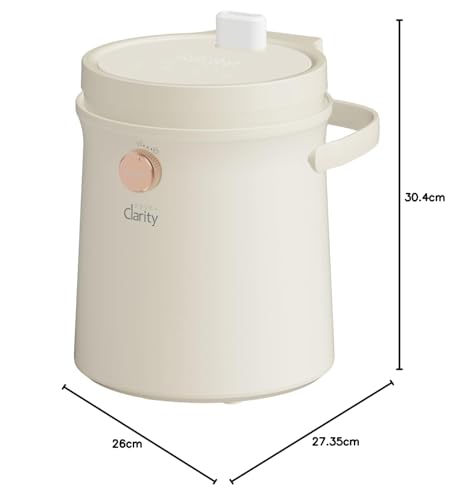 “ タンク 丸ごと洗える スチーム式 加湿器 ” クラリティ クリーンポット お手入れ簡単 清潔な蒸気 大容量 3.0L おしゃれ 加熱式 6畳 10
