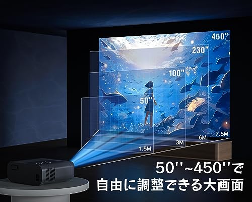 革新版家庭用・ビジネス両用＆100”スクリーン付き】HOVOBO