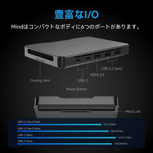 Khadas Mind 1 ミニPC Intel Core i5-1340P 16GB+512GB 拡大可能 ‖ 超