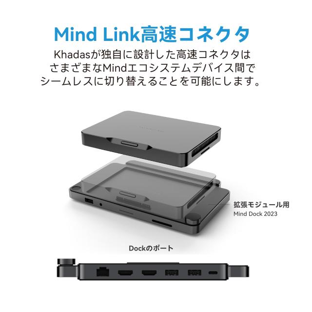 Khadas minipc 拡張モジュール Mind用 ‖ 内蔵オーディオシステム 指紋