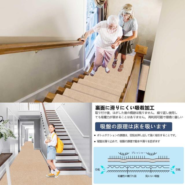 【Amazon 限定ブランド】廊下敷き カーペットラグ ラグマット 台所マット ロング600×80cm HAODEMI ペット 絨毯 フローリング 滑り止めマ_3