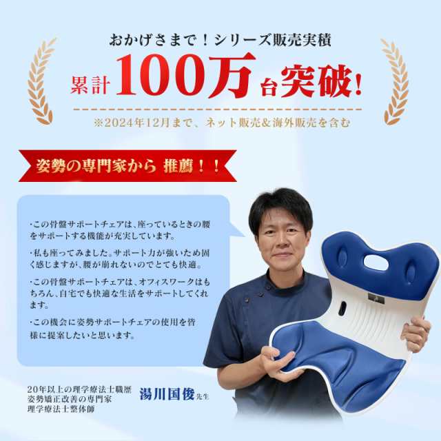 COMEDYKING 姿勢矯正 椅子【日本限定】 座るだけ腰が痛く