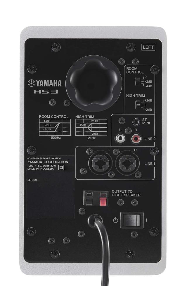YAMAHA ヤマハ コンパクトパワードスタジオモニター ホワイト（左右1セット） HS3W_3