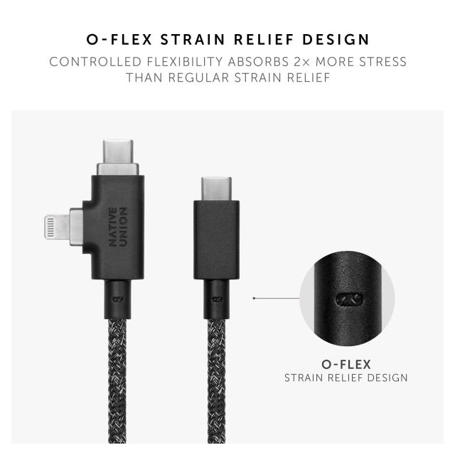 Native Union（ネイティブユニオン）Belt Cable Duo Pro 240W −2.4m の強化された編み上げ2-in-1ユニバーサルUSB-C＆ライトニングケーブ_4