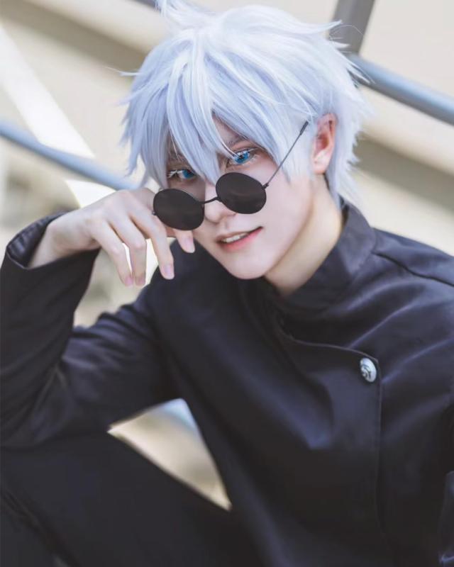 神併良品] 五条 悟 コスプレ ウィッグ付き 学生時代 呪術廻戦