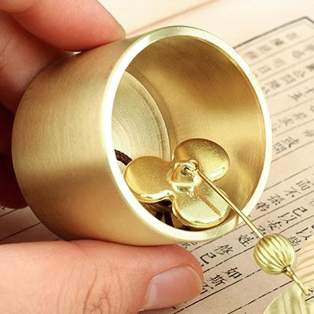 MrMrKura 風鈴 ウインドチャイム 和風 金属製 ベル ミニ風鈴 真鍮 銅製