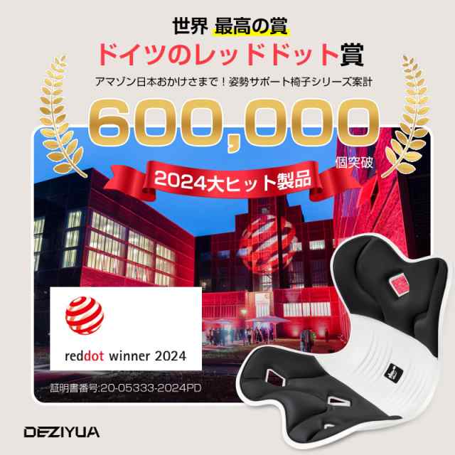 姿勢矯正 椅子【DEZIYUA 2023クリスマス特別版 2個セット腰痛 椅子 