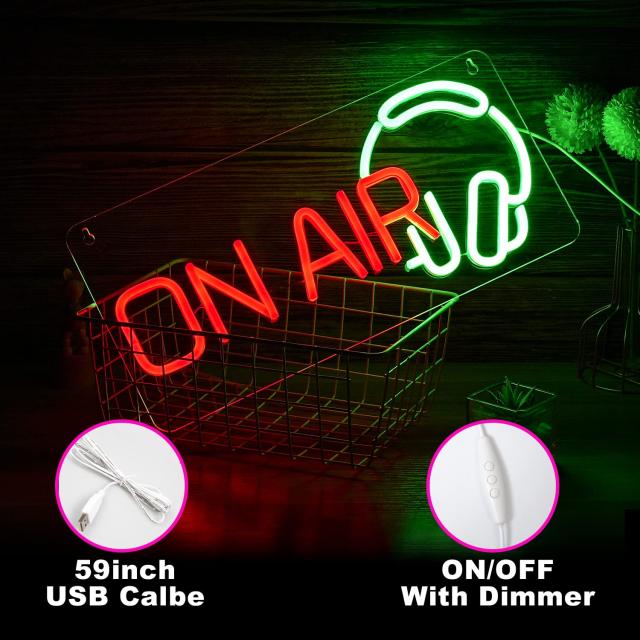 ON AIRネオンサイン LEDライトサイン USB電源装飾サイン 調光可能