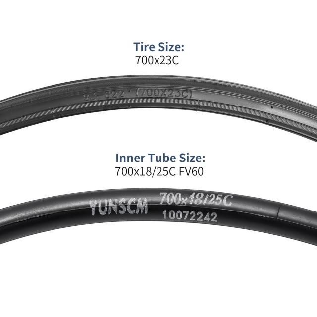 2本セット,700 23c タイヤ,700x23c 23-622 自転車タイヤ+ チューブ