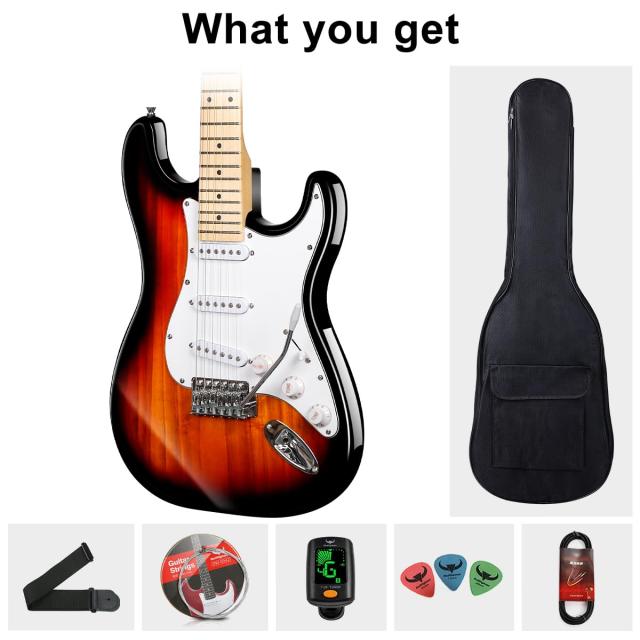 Bullfighter 初心者向けエレキギターセット、男の子、女の子、学生