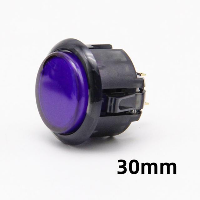 QANBA Gravity KS アケコン ボタン 24/30MM アケコン 静音ボタン (透明