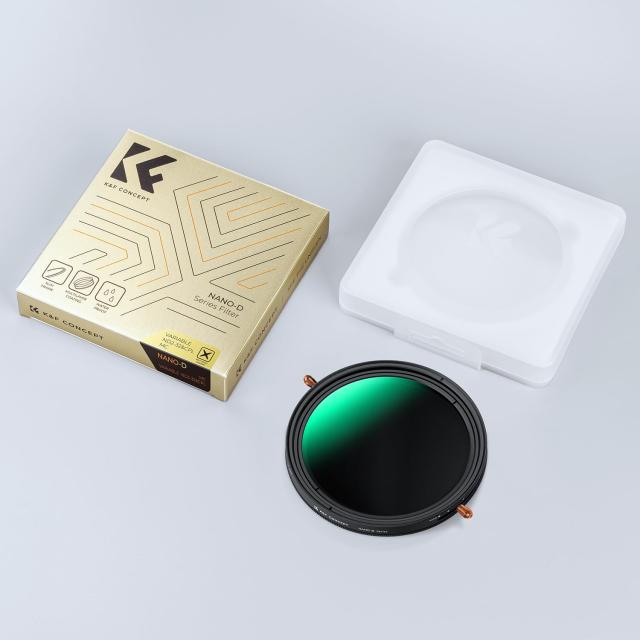 K＆F Concept 55mm ND2-32＆CPLフィルター 多機能フィルター 2in1 一枚二役 減光+偏光効果 両面24層ナノコーティング 防水撥油キズ防止 可_7