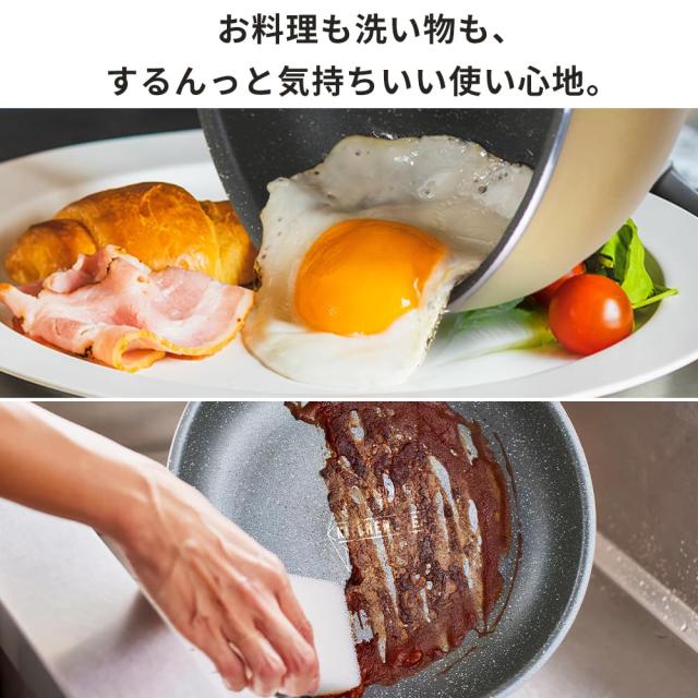 アイリスオーヤマ フライパン 鍋 セット フライパンセット 12点 ガス火専用 軽量 お手入れ簡単 取っ手のとれる ダイヤモンドコート ダイ_2