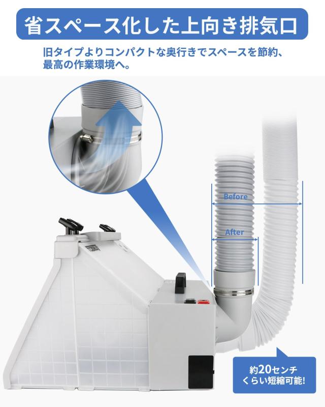Anesty ASPB-Pro 塗装ブース スプレーブース LED照明 スイッチ2モード