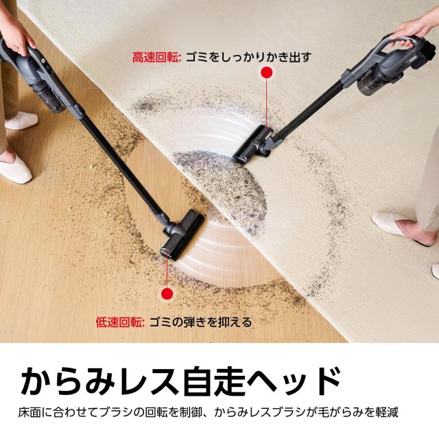 TOSHIBA(東芝) スティック掃除機 コードレス 一人暮らし 軽量 お手入れ  