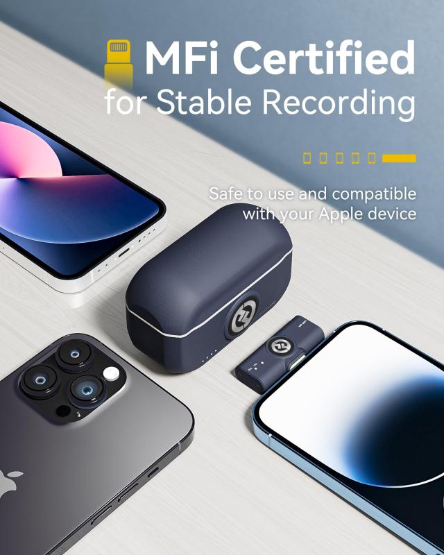 2024新機」Hollyland-Lark M2-ピンマイク-ワイヤレスマイク-ノイズ