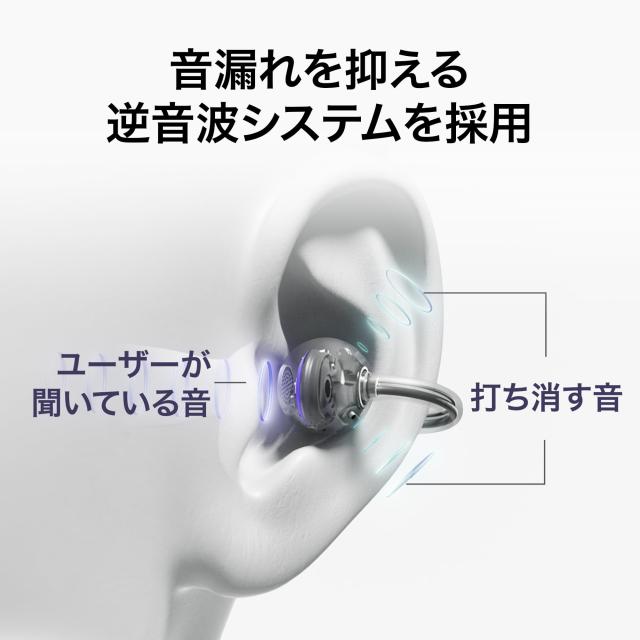 HUAWEI FreeClip ワイヤレスイヤホン Bluetooth オープンイヤー イヤーカフ型 3段階音量調整 耳を塞がないイヤホン 軽量約5.6g(本体) 音_5