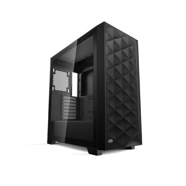 PCCOOLER CPS C3D510 ARGB PCケース ATXミドルタワー, 黒非常に通気性の高い メッシュメタルフロントパネル エアフローE-ATX/M-ATX/ITX_5