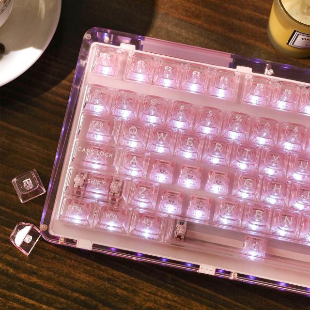 KiiBoom Phantom 98 ホットスワップ対応クリスタルガスケットマウントメカニカルキーボード、トリプルモードNKROゲーミングキーボード 南_5
