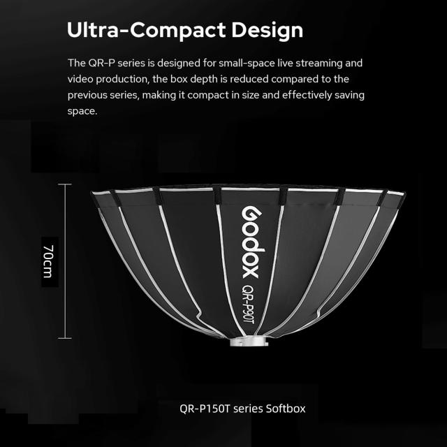 Godox QR-P150T 150cm godox ソフトボックス クイックリリース 放物線