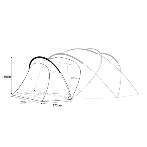 Tenplay 「G-TENT」拡張テント ベスタビュール ドームテント 2-3人用