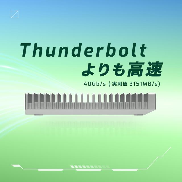 【OWC直営】OWC Express 1M2 （エキスプレス 1M2） 超高速外付けSSDドライブ 最大実効転送速度3151MB/s USB4(USB-C) Thunderbolt NVMe SS