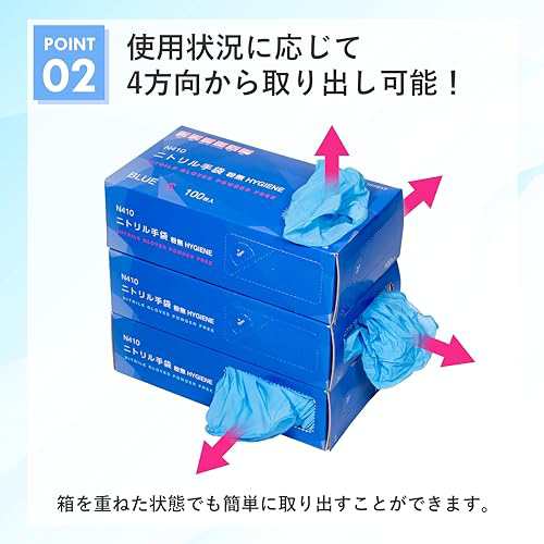 水野産業] 食品衛生法適合 ニトリルグローブ ブルー パウダーフリー 100枚入 N410 (M)の通販はau PAY マーケット - Rosso  market（ロッソマーケット） au PAY マーケット店 | au PAY マーケット－通販サイト