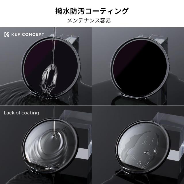 K＆F Concept 95mm ND100000フィルター 日食撮影用 NDフィルター 減光フィルター 両面28層コーティング 光学ガラス 撥水撥油キズ防止 皆既_5