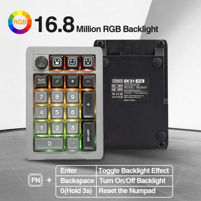 EPOMAKER EK21 VIAガスケット テンキー ゲーミングキーボード EPOMAKER EK21 VIAガスケット テンキー ゲーミングキーボード
